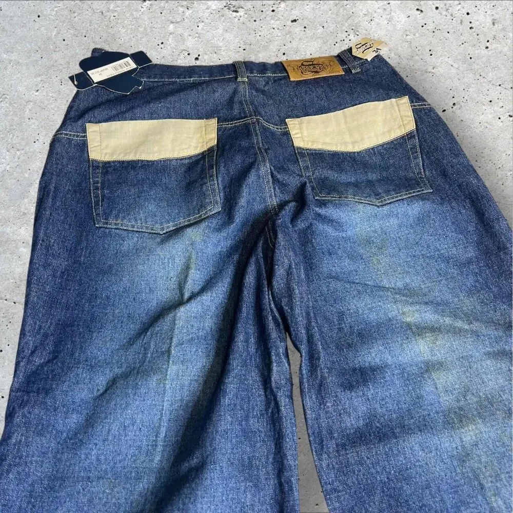 Snoop Dogg‎ Denim Canvas Baggy Jeans Work Pants Size 34
